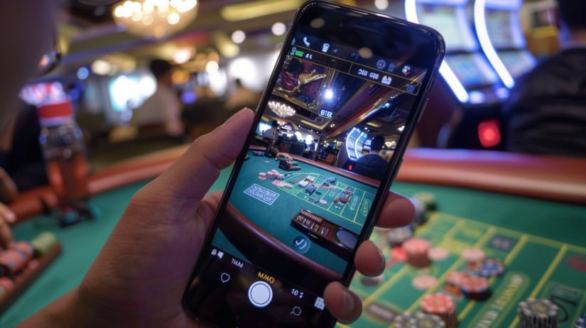 VPP55 Live Casino tampilan mobile smartphone akses meja kasino langsung dari genggaman